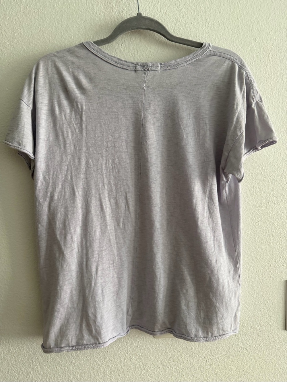Rag & Bone Lavender Pocket Tee - Women's Casual Short Sleeve Top - Picture 3 of 4